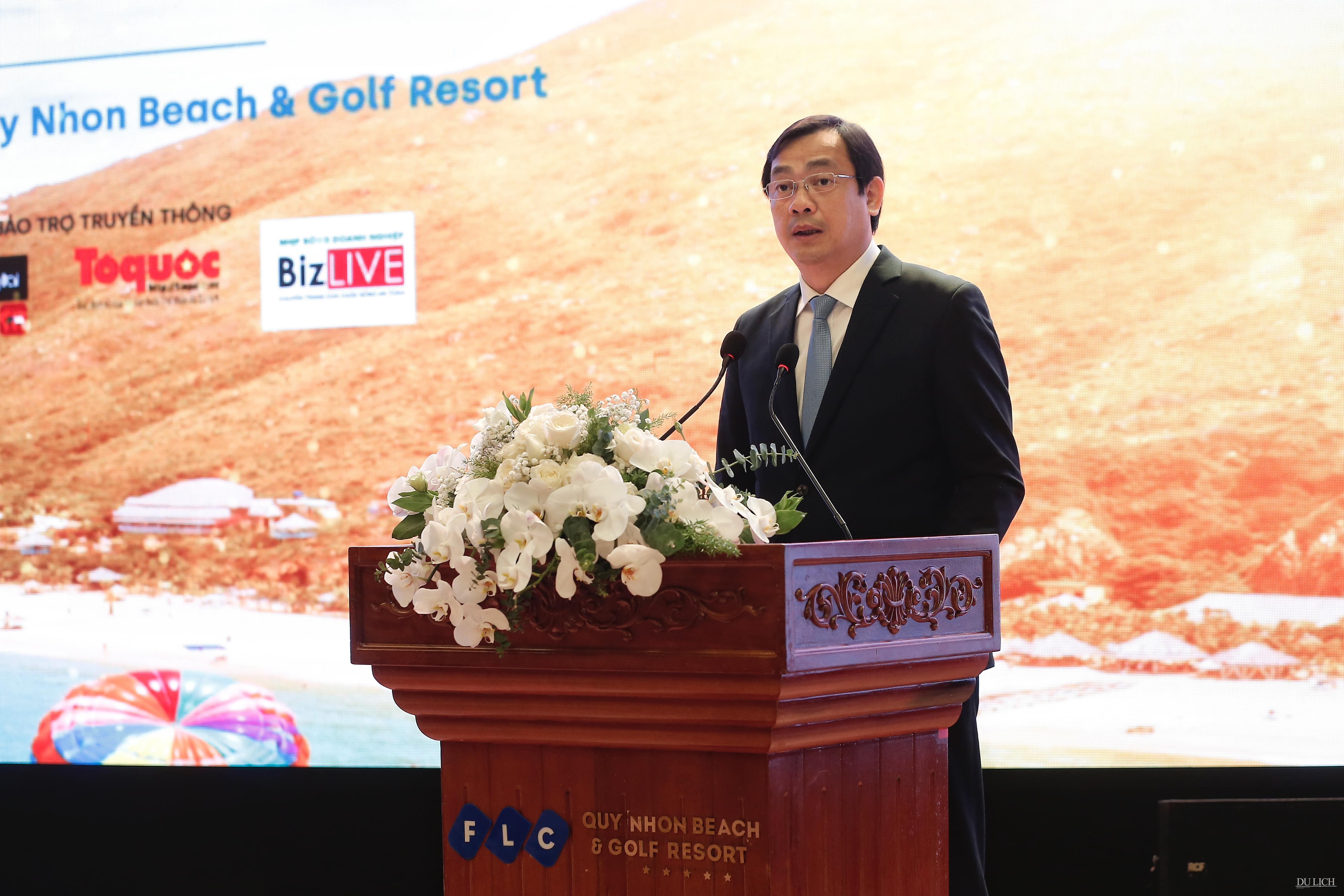 Ông Nguyễn Trùng Khánh, Tổng cục trưởng TCDL đánh giá cao sự tích cực hưởng ứng, chủ động triển khai các chương trình, kế hoạch kích hoạt du lịch của Bình Định